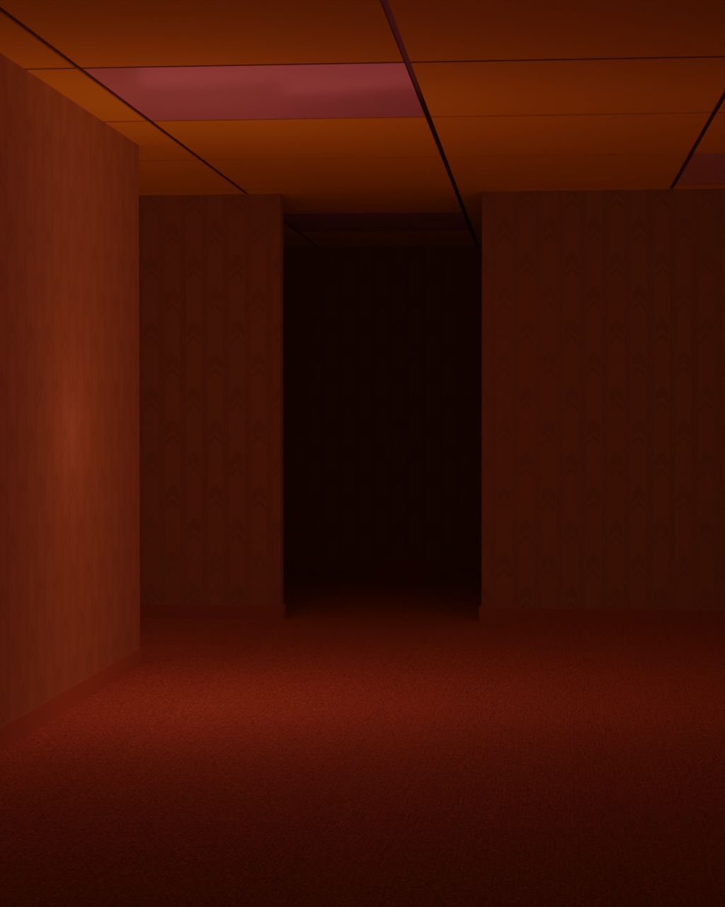 A dark image of Backrooms.