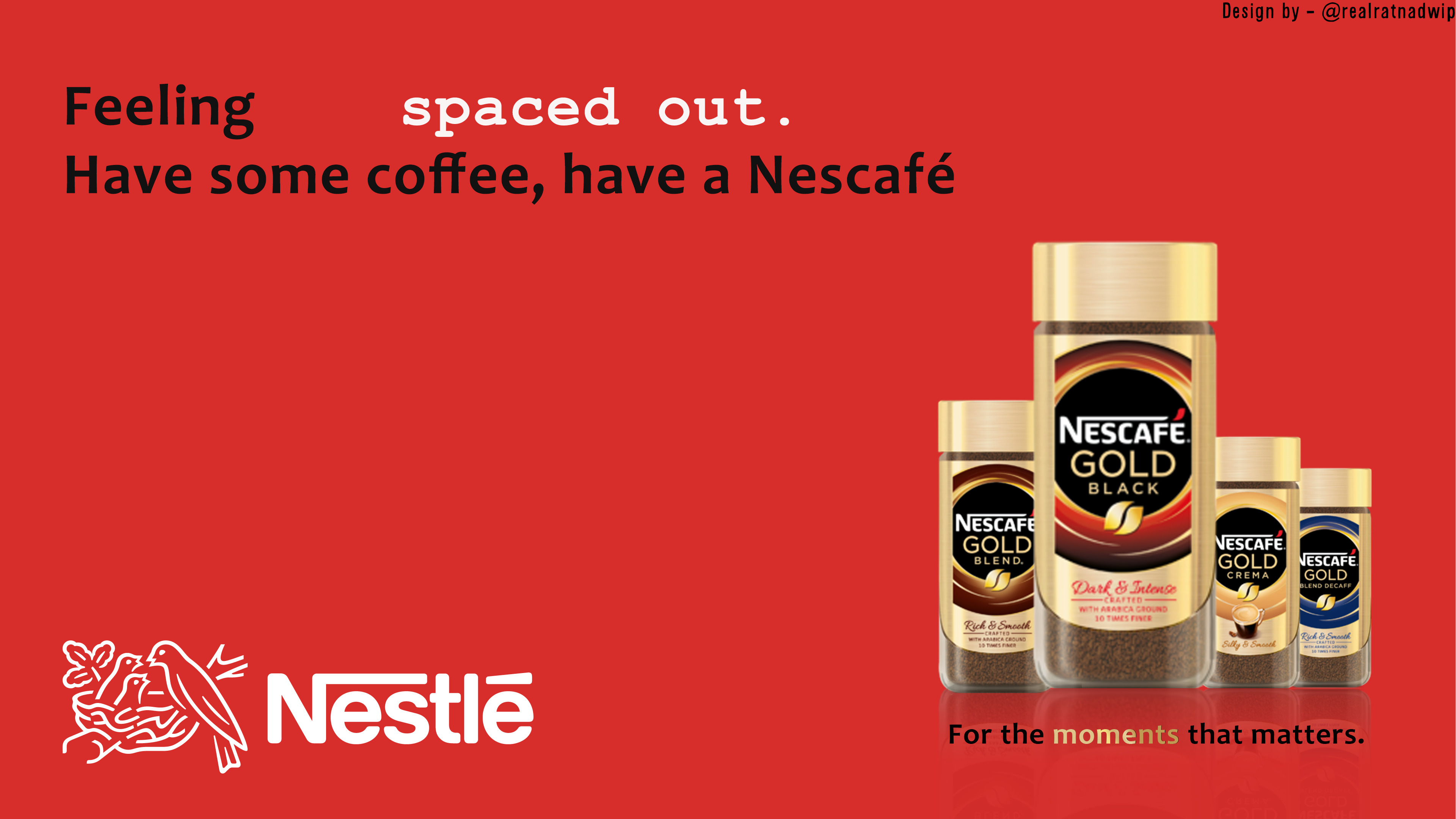 Advertisement design for Nestle.