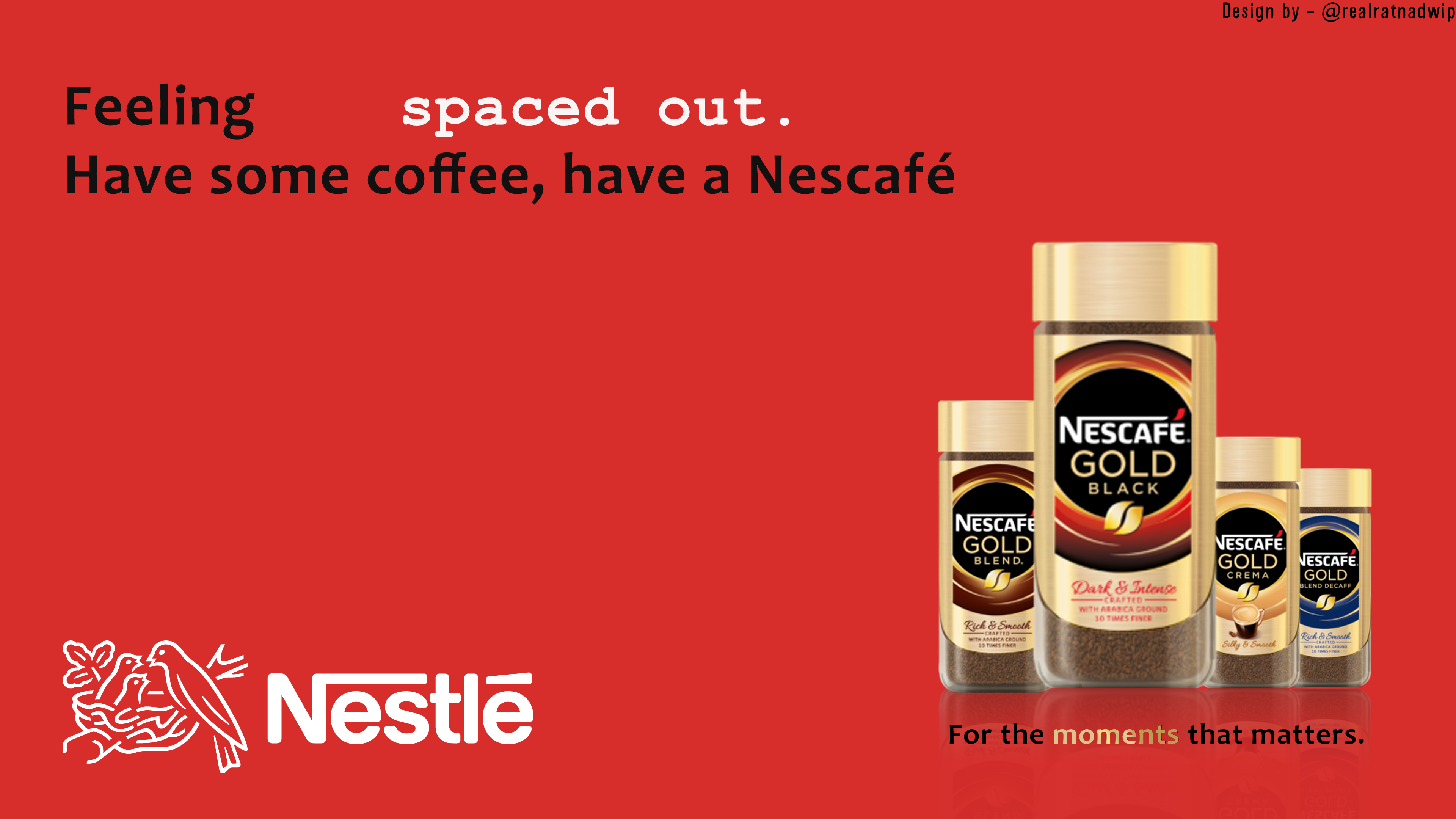 Advertisement design for Nestle.