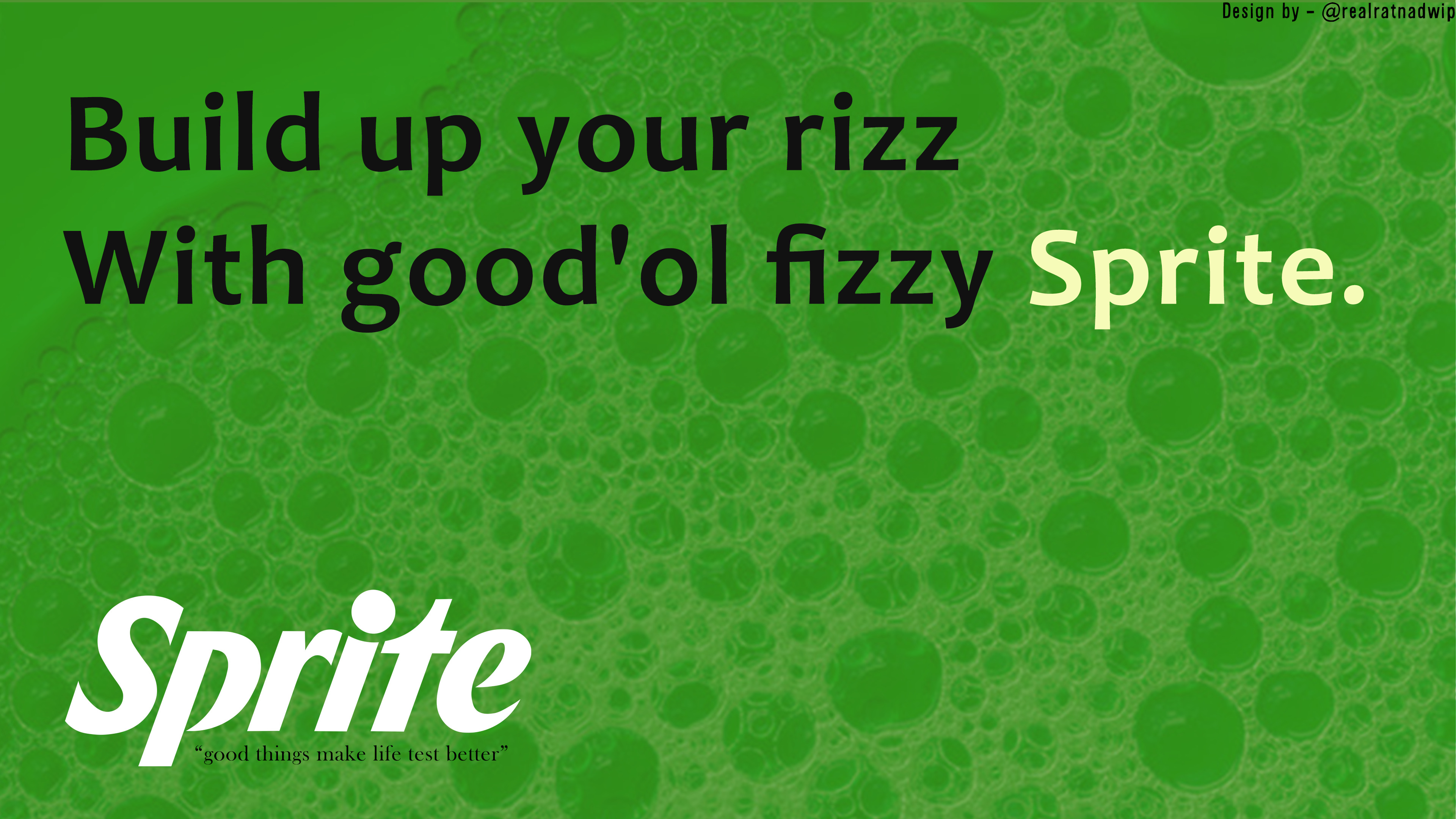 Advertisement design for Sprite.