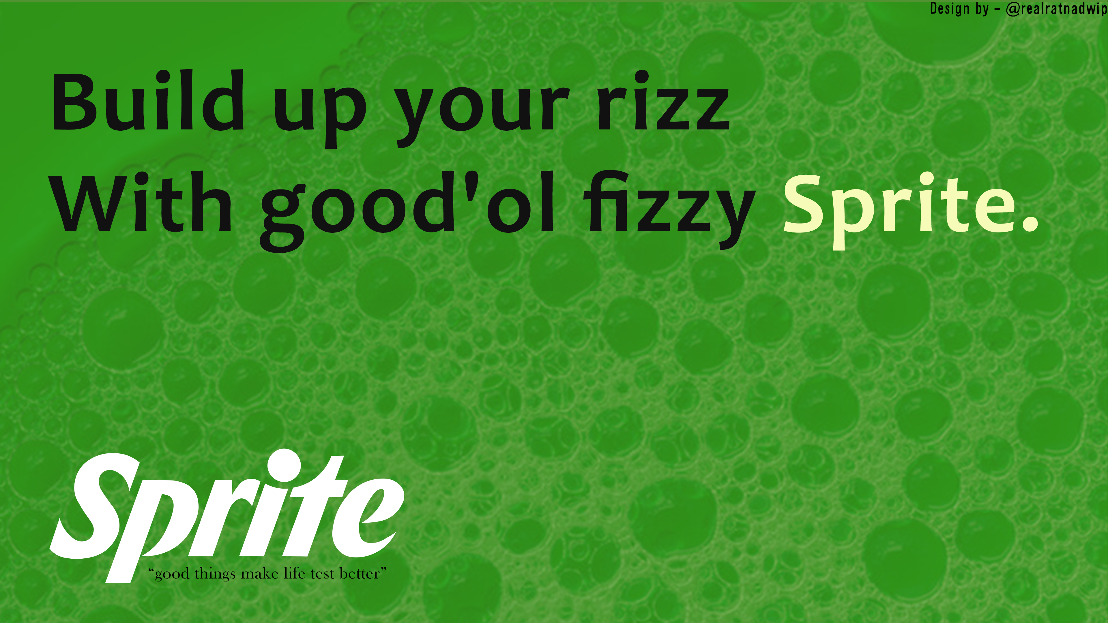 Advertisement design for Sprite.